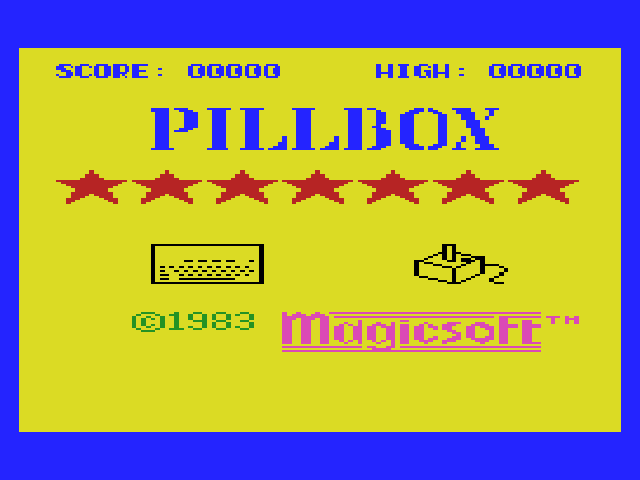 Color Tochika - Pillbox Title Screen
